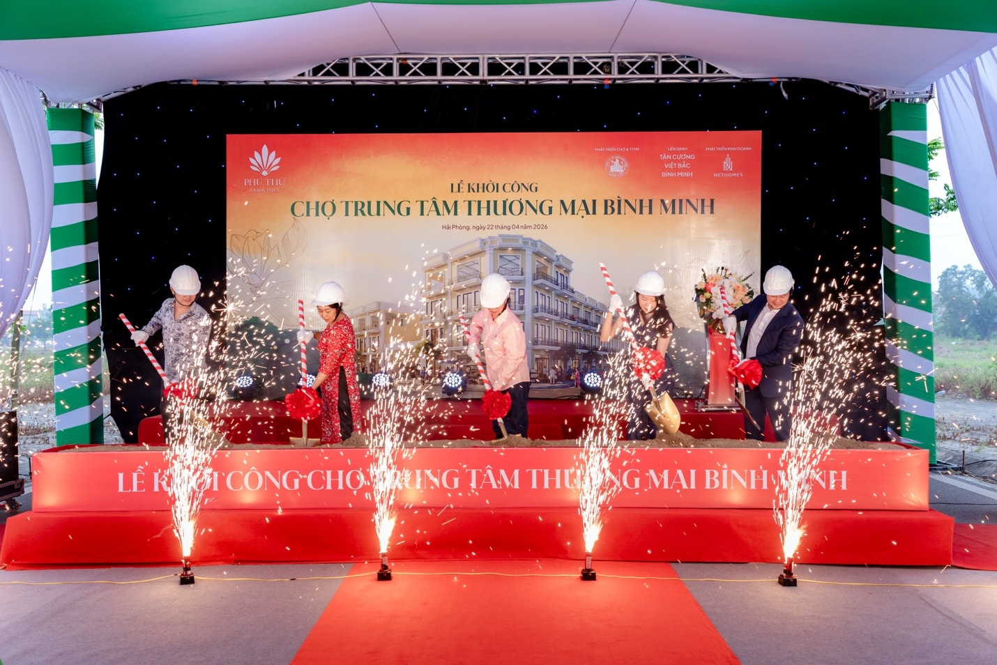 Khởi công Chợ Trung tâm thương mại Bình Minh: Cú hích hạ tầng thương mại tại phường Nhị Chiểu